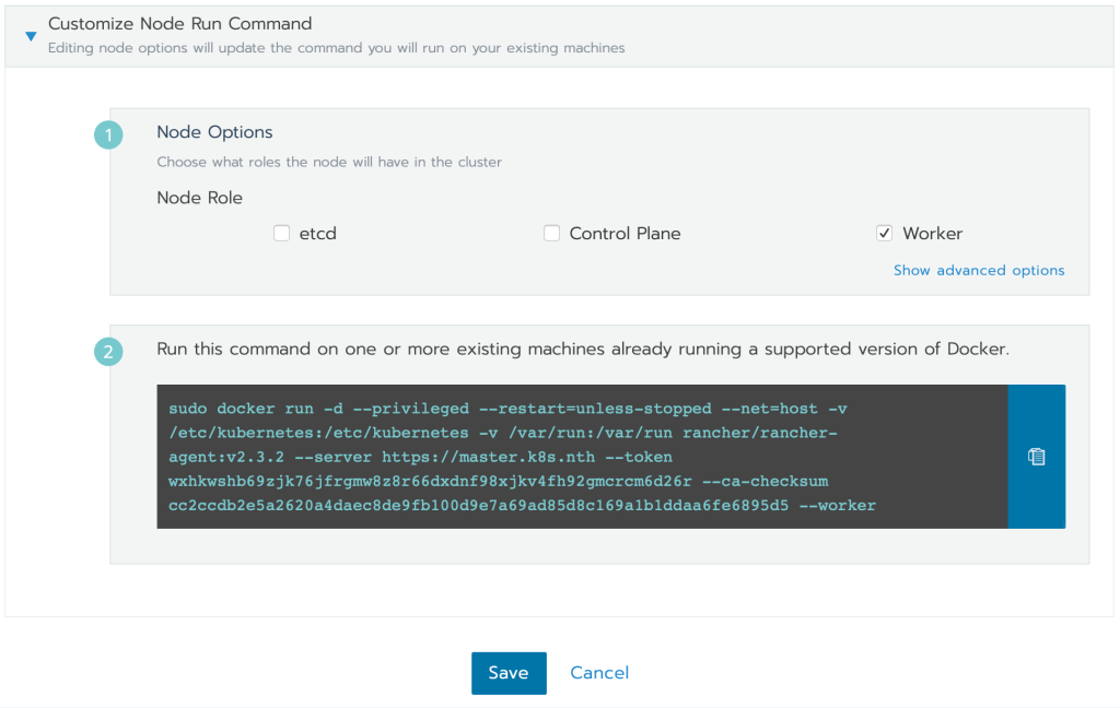 Command to deploy Kubernetes cluster